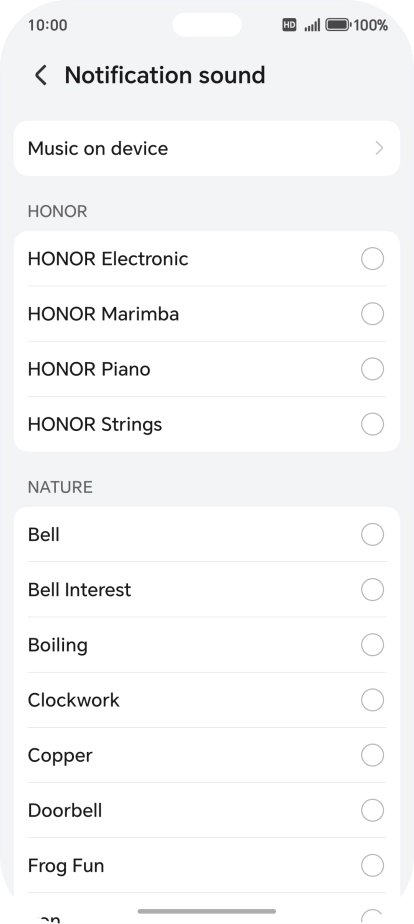 Press the required message tones to hear them.