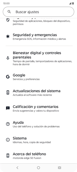 Pulsa Actualizaciones del sistema.