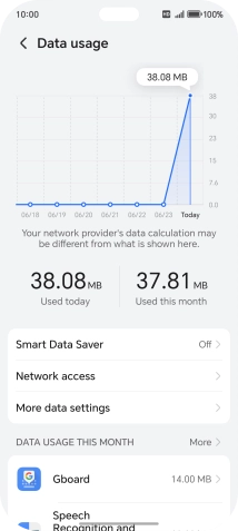 Press Network access.