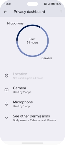 Press See other permissions.