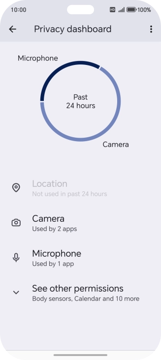 Press See other permissions.