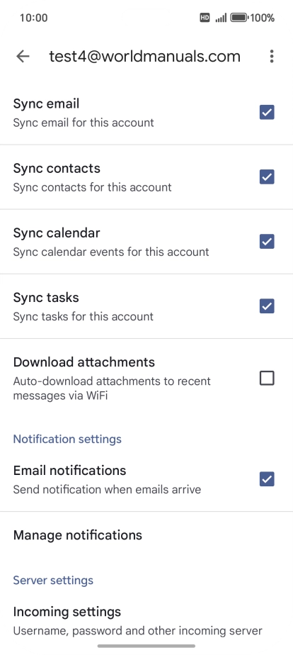 Press the field next to 
