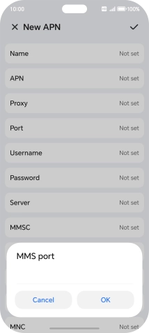 Key in 8799 and press OK.