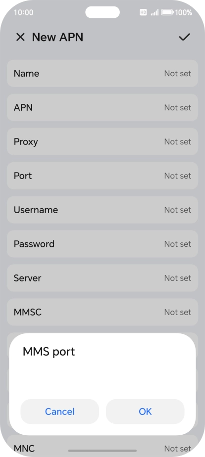 Key in 8799 and press OK.