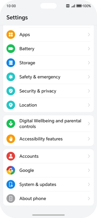 Press About phone. Press About phone.