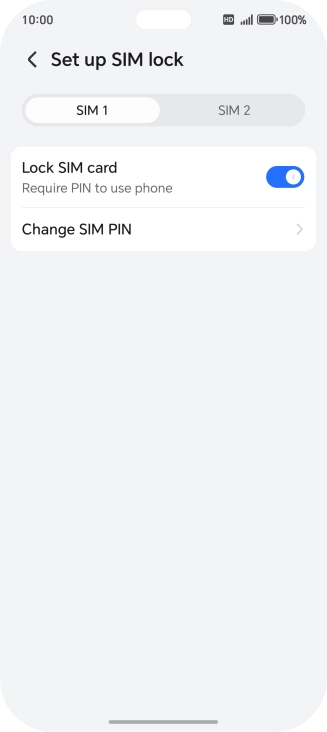 Press Change SIM PIN.