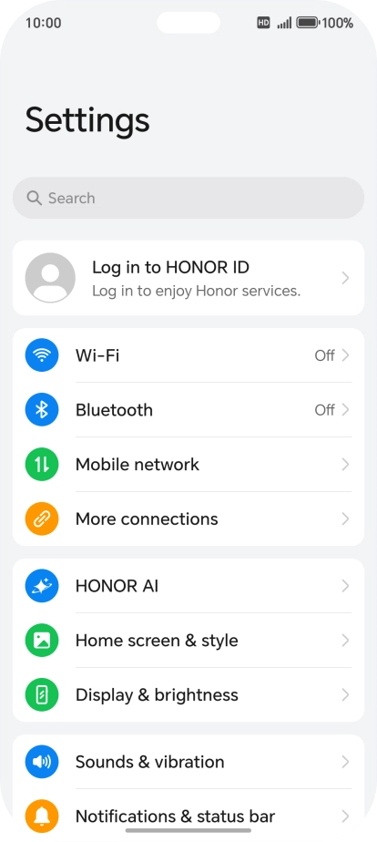 Press Mobile network. Press Mobile network.