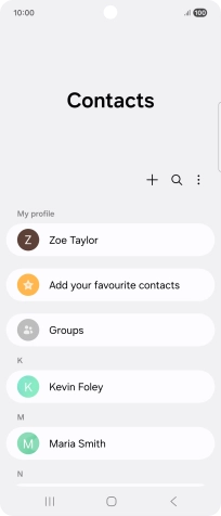 Press the menu icon.