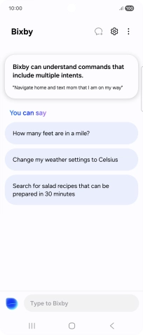 Press the Bixby icon.