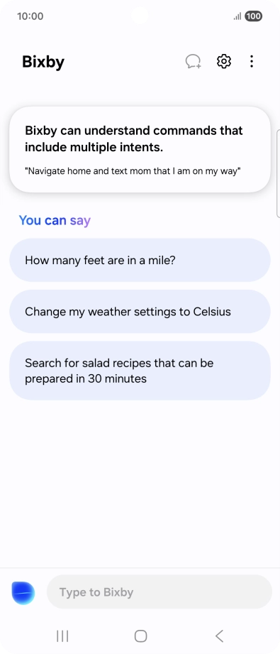 Press the Bixby icon.