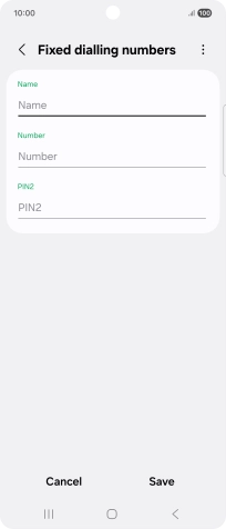 Press Name and key in the required name.