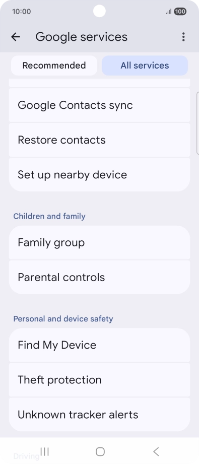 Press Find My Device.