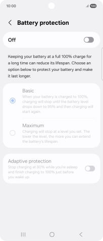 Press the indicator to turn the function on or off.