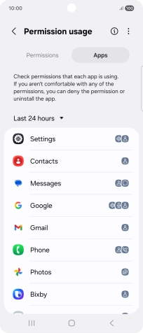 Press the drop down list.