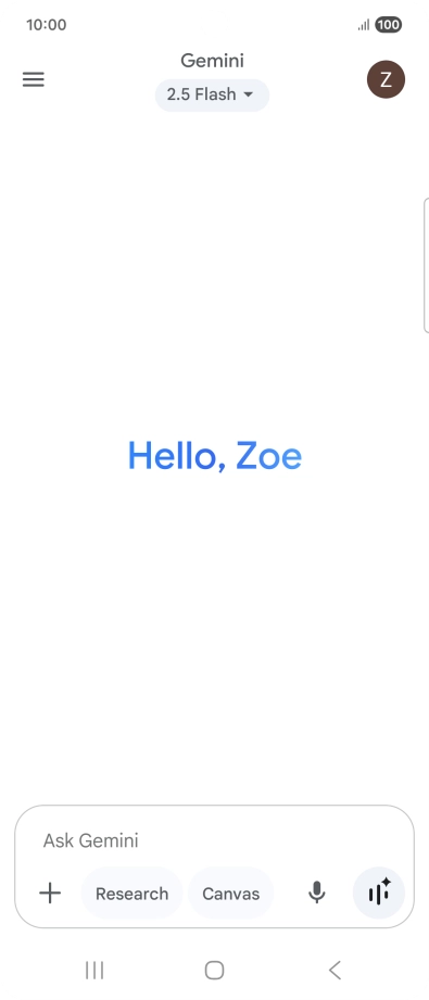 Press the profile icon.
