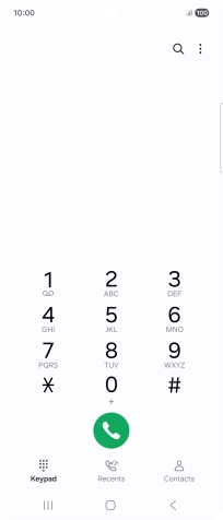 Press the menu icon.