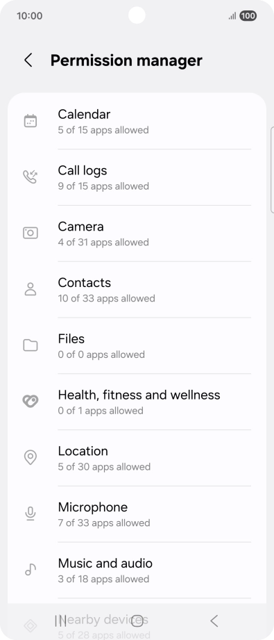 Press the required phone function.