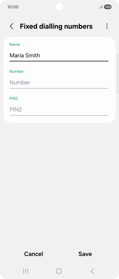 Press Number and key in the required phone number.