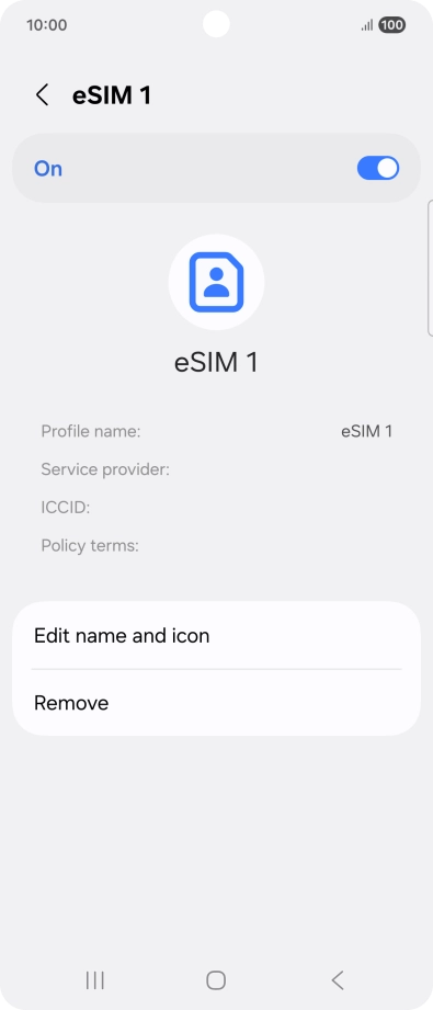 Press the indicator to turn use of the price plan on or off.