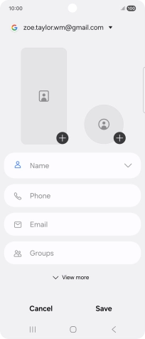 Press the address book drop down list.