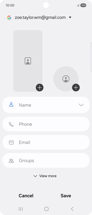 Press the address book drop down list.