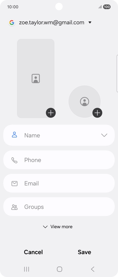 Press the address book drop down list.