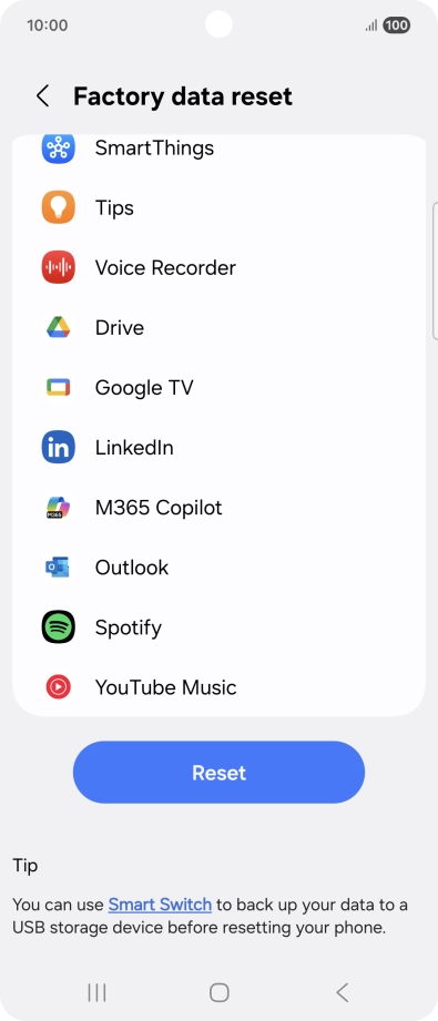 Press Reset. Press Reset.