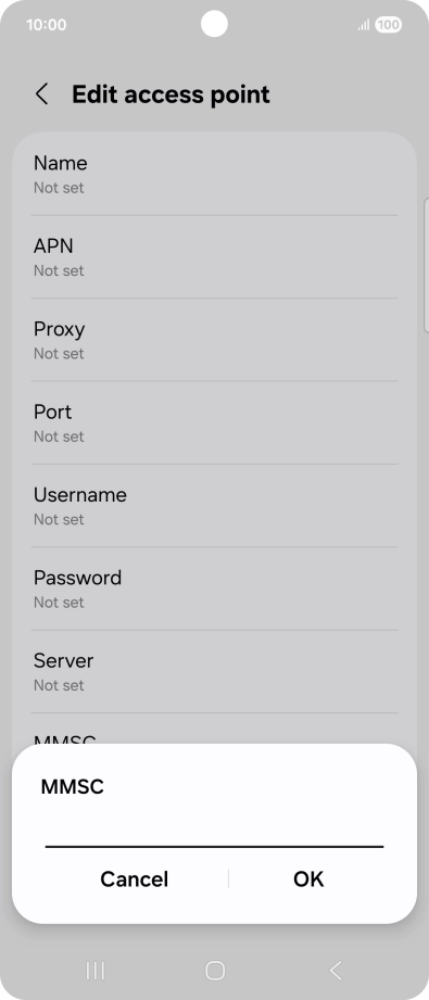 Key in http://mms.vodafone.co.uk/servlets/mms and press OK.