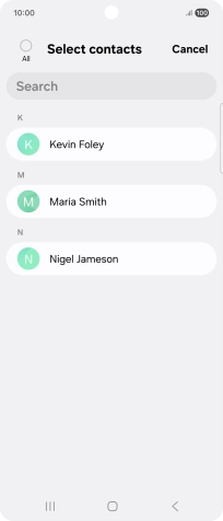 Press the field above 