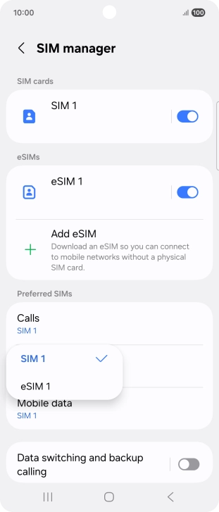 Press the required price plan.