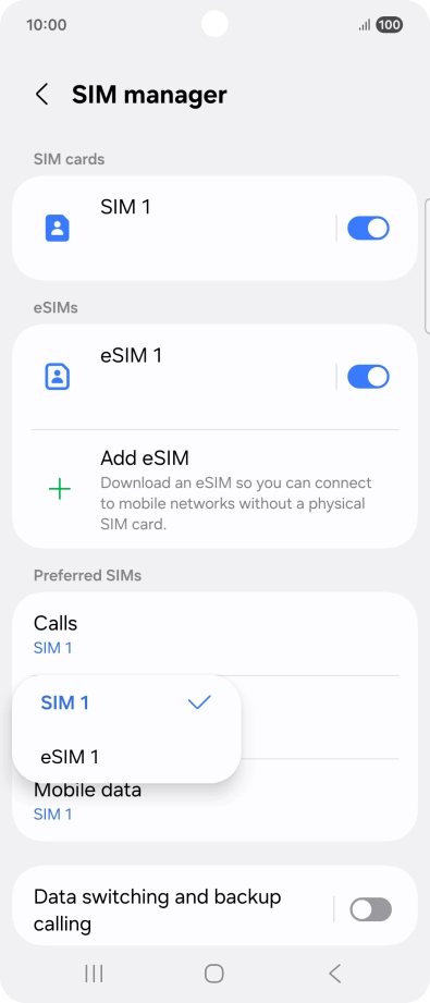 Press the required price plan.