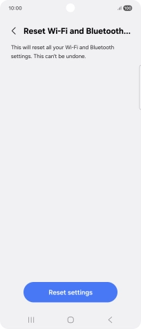 Press Reset settings.