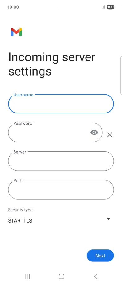 Press the field below 