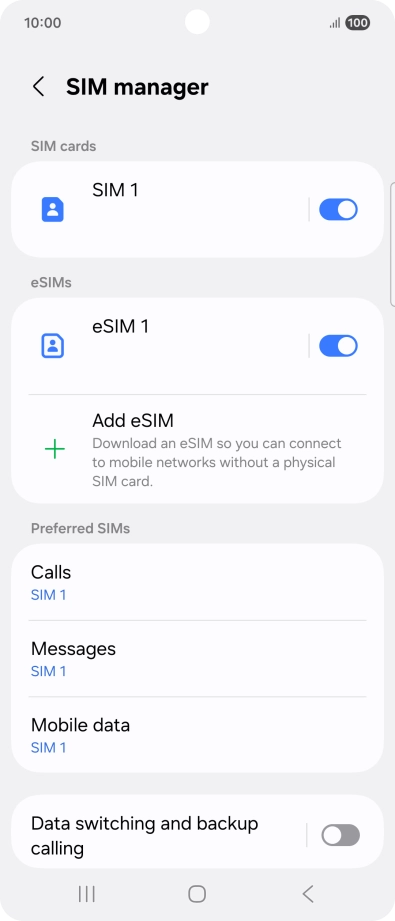 Press the required price plan.