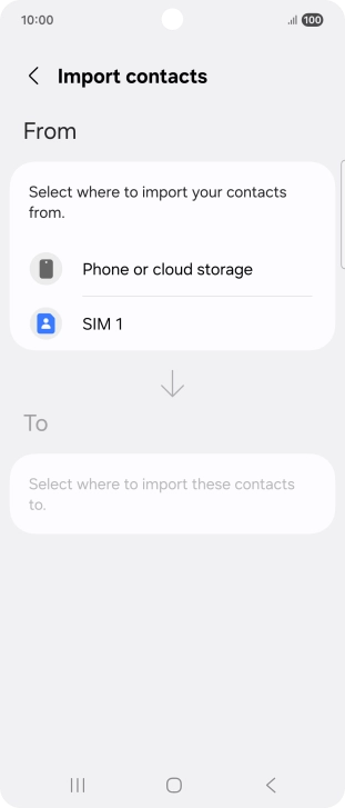 Press the name of the SIM.