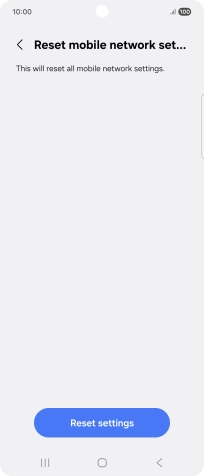 Press Reset settings.