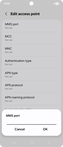 Key in 8799 and press OK.