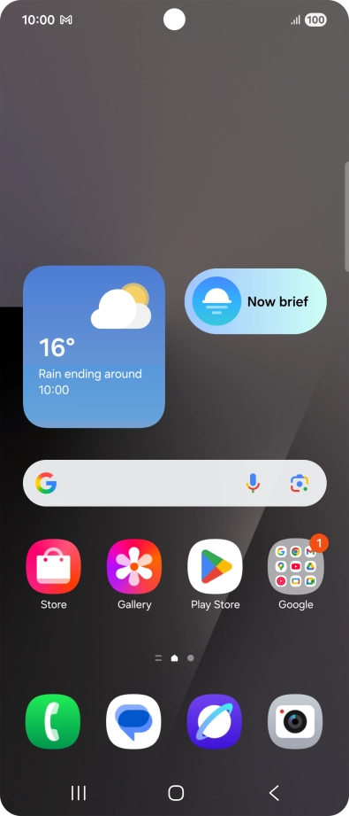 The email message icon shows that you've received a new email message.