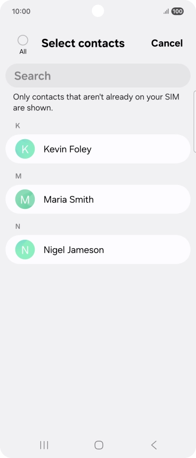 Press the field above 