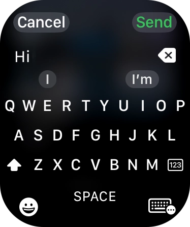 Press the input icon.
