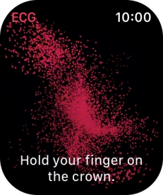 Place your index finger on the Digital Crown while the measurement is done.