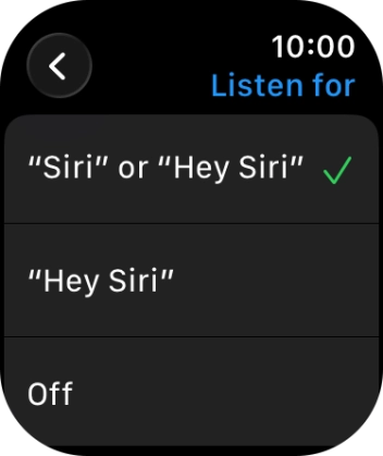 Press the required setting to turn the function on or off.