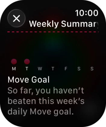 Press the Digital Crown several times to return to the main menu.