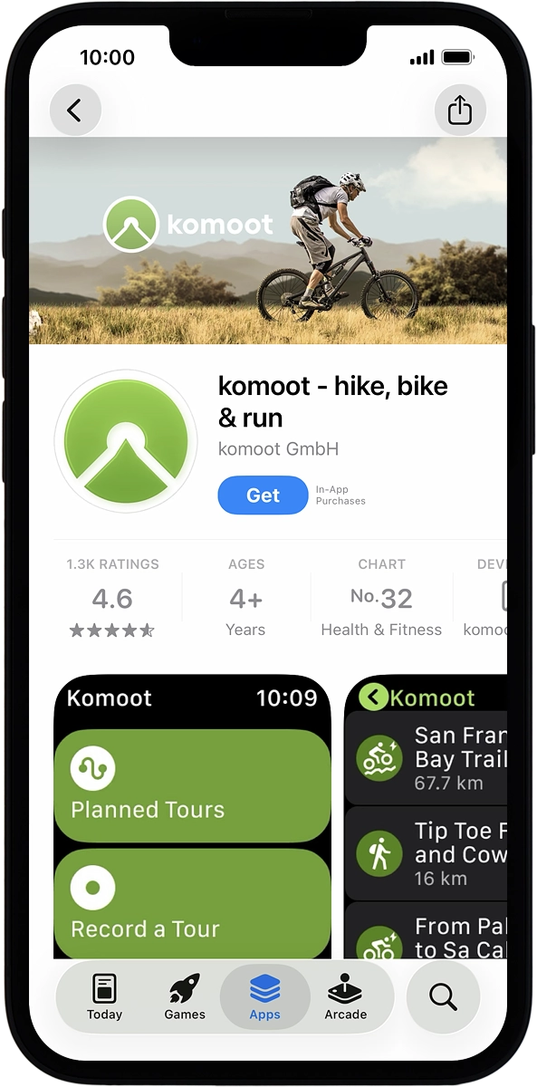 On your phone: Press Get and follow the instructions on the screen to install the app.