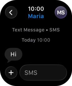 Press SMS.