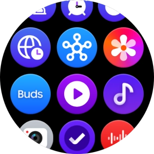 Press the music player icon.