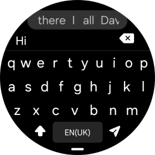 Press the send icon.