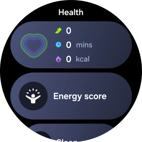 Press and hold the required widget.