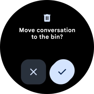 Press the confirm icon.