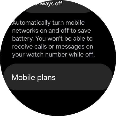Press Mobile plans.